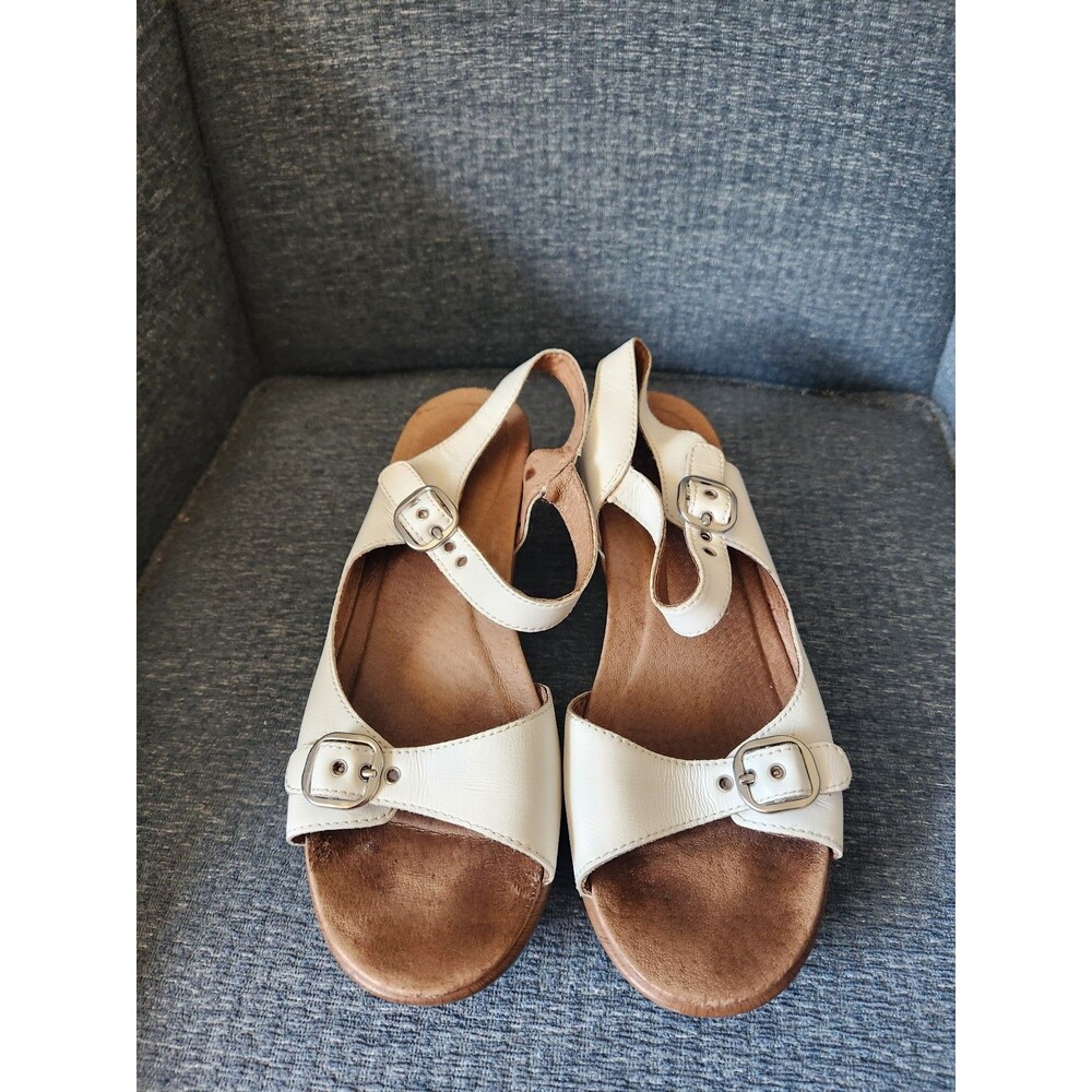 Dansko "Joanie" Sandals Brown & White Size 39 US 8.5 - Picture 4 of 10